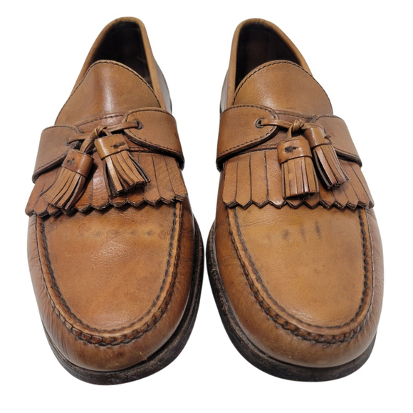 Allen Edmonds Enfield Tassel Loafers Size 12 Men's Brown Excellent Condition - Picture 9 of 15
